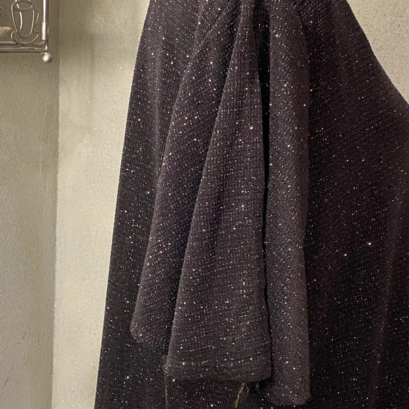 Helen Blake black sparkly cap sleeve Top - Picture 4 of 12